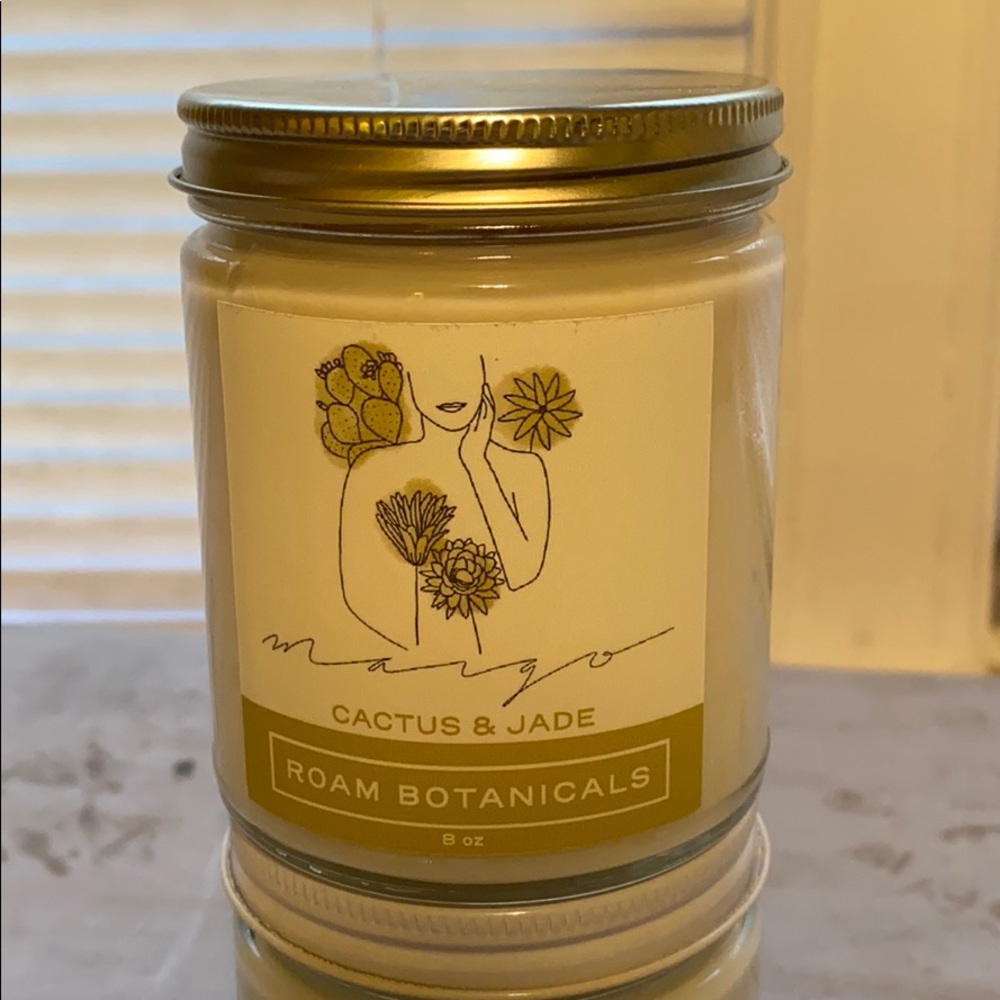 Cactus and jade scented candle